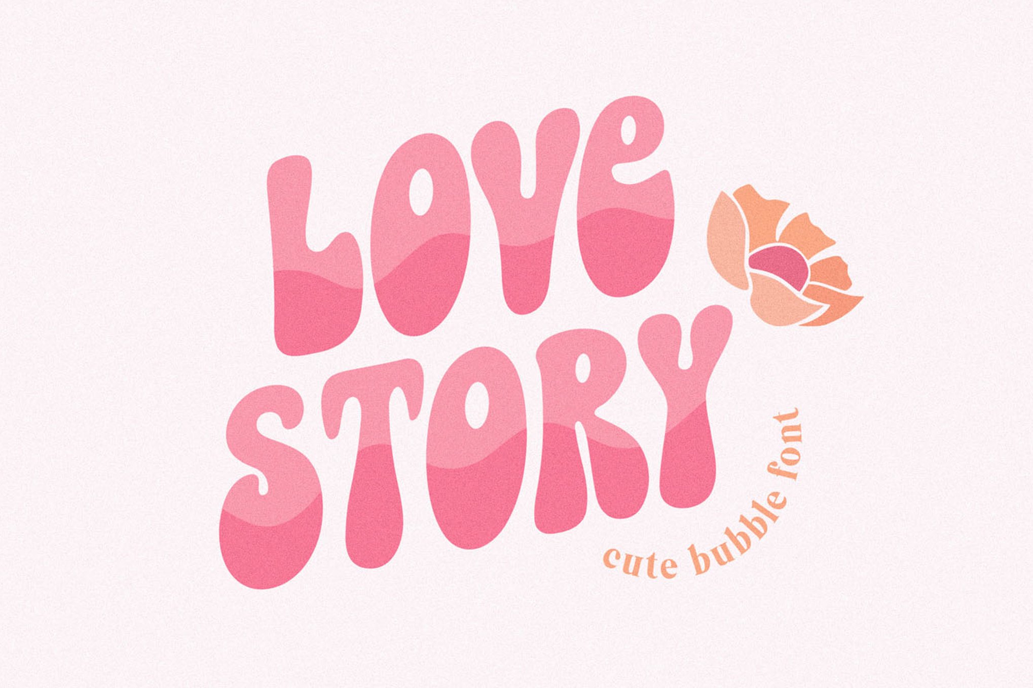 Love Story - Cute BubbleCricut Font