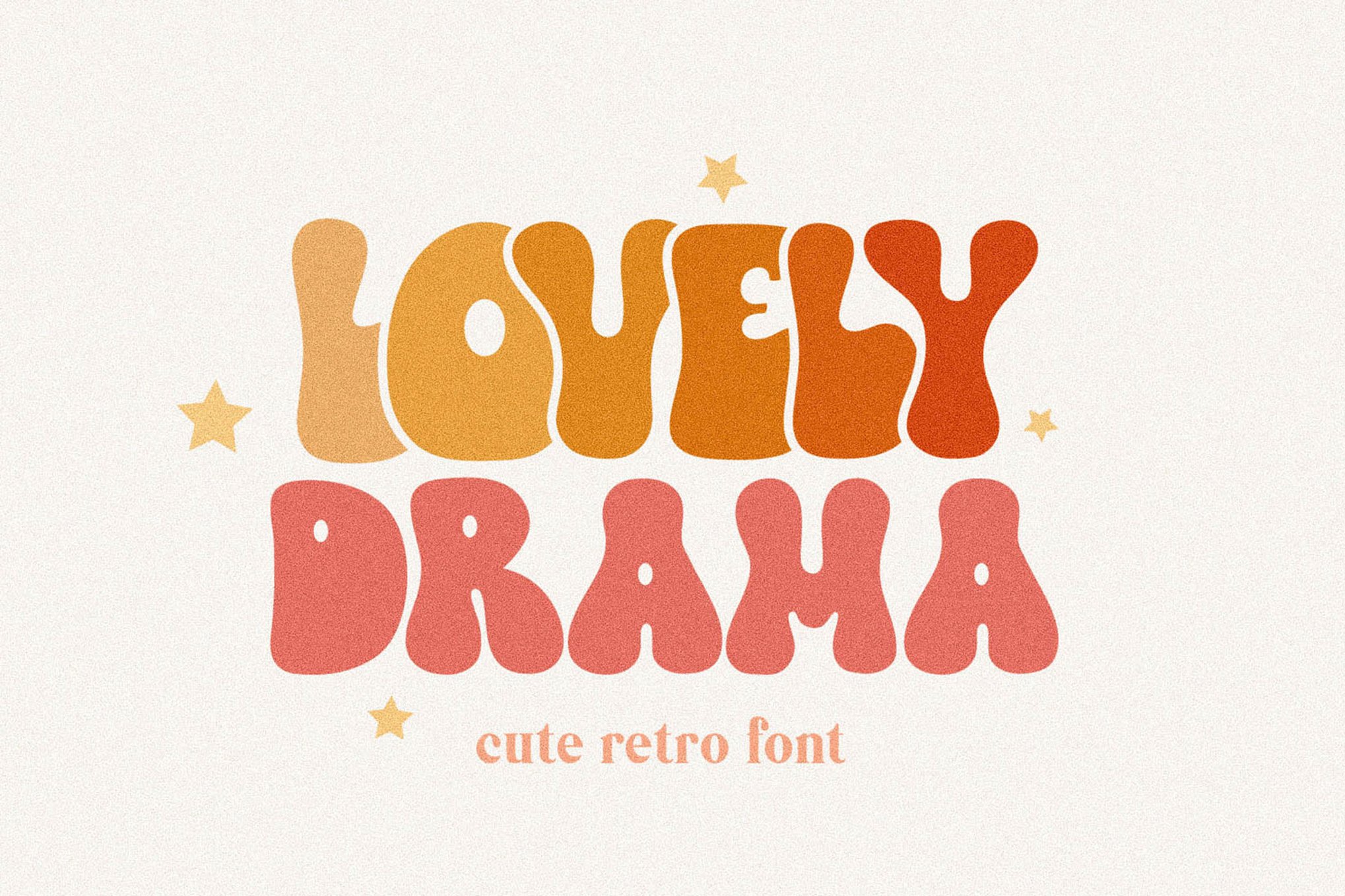 Lovely Drama - Retro Cricut Font