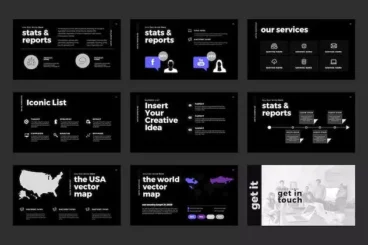 Second alternate image for LUNAR Dark Google Slides Template