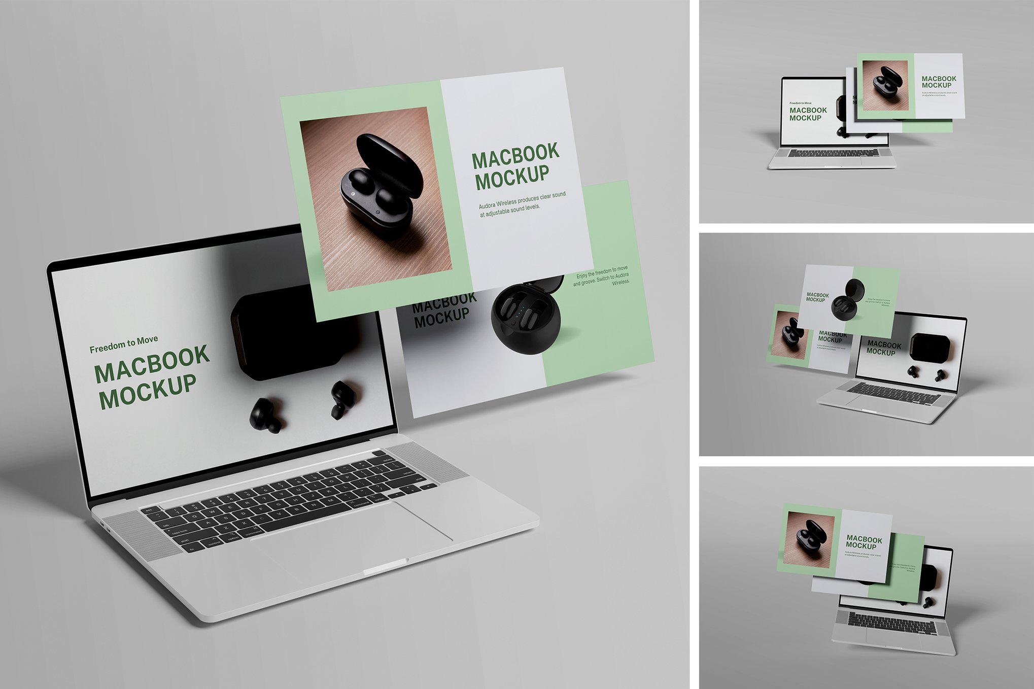 MacBook Screens Mockup Template