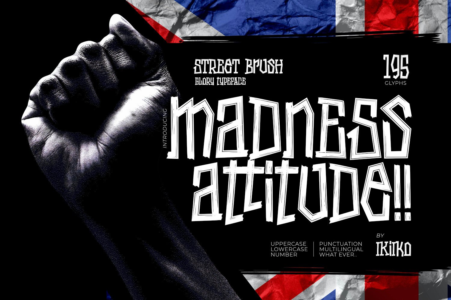 Madness Attitude - Street Brush Font