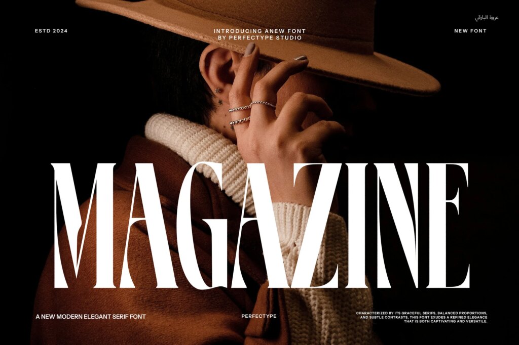 25 Best Magazine Fonts For Stylish Titles Cover Designs