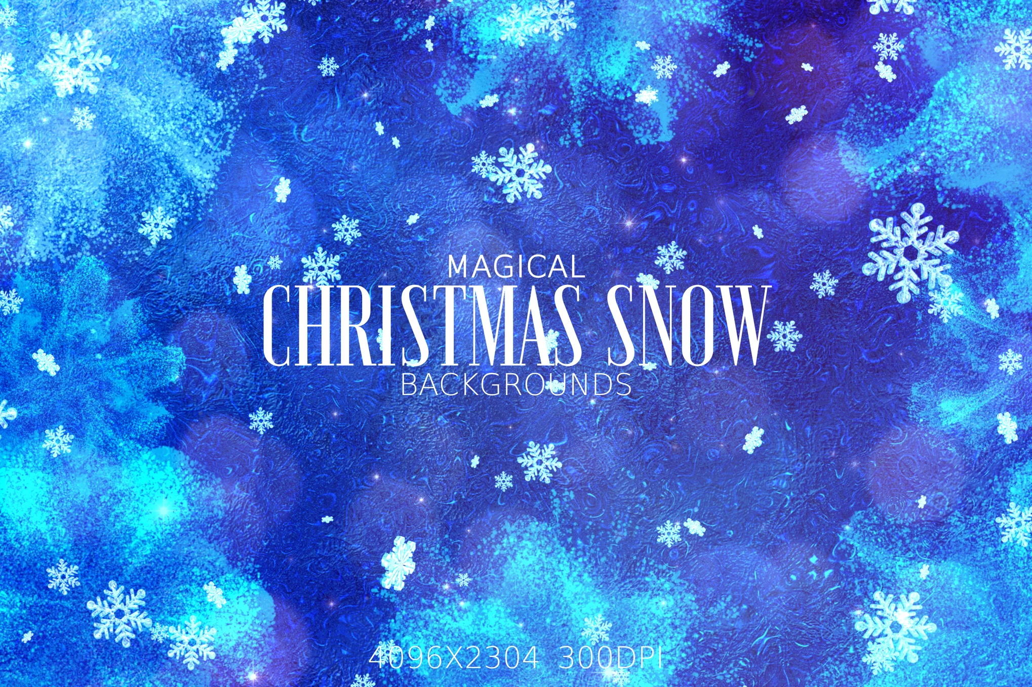 Magical Christmas Snow Backgrounds