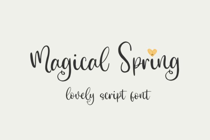 View Information about Magical Spring Font