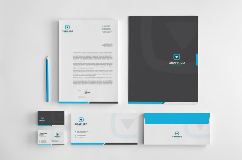 Modern stationery samples