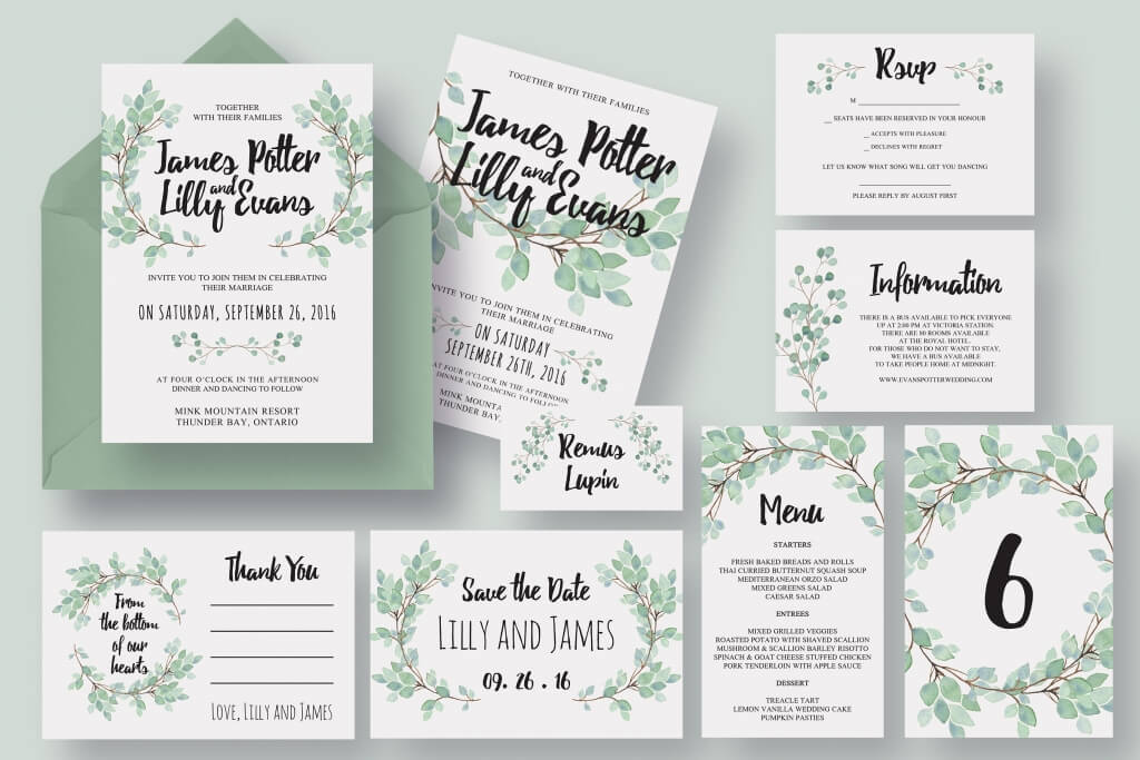 Download 65 Gorgeous Wedding Invitation Templates Design Shack PSD Mockup Templates