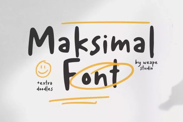 View Information about Maksimal Handwritten Marker Font