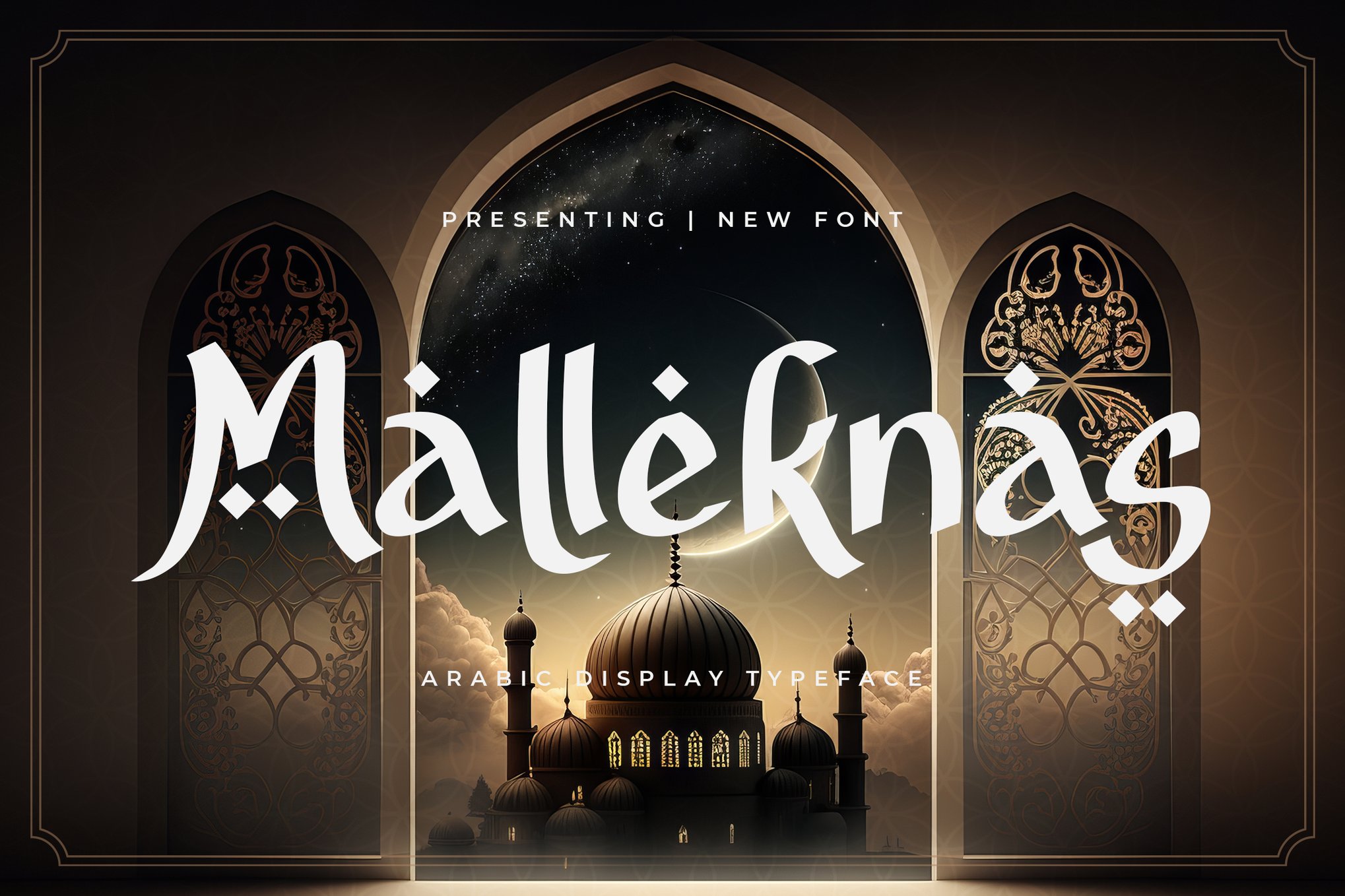 Malleknas - fuente de visualización árabe turca