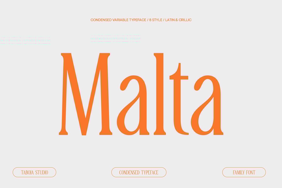 Malta - Modern Font Family