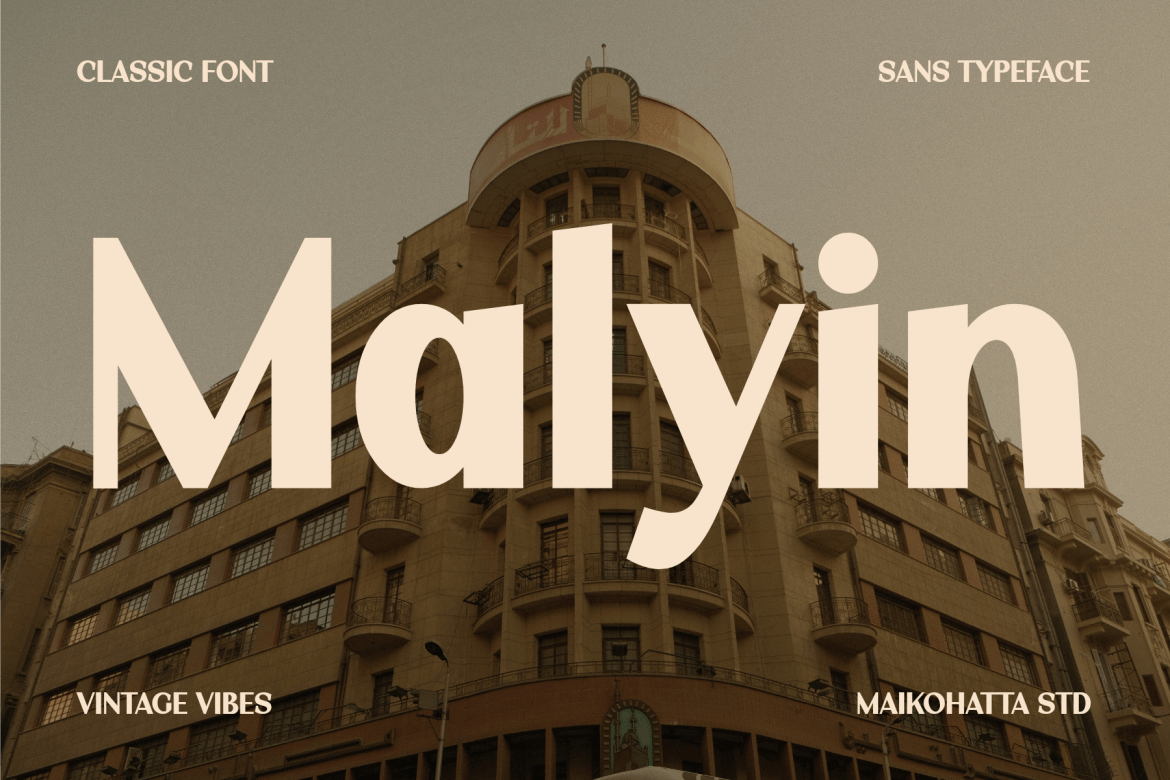 Malyin - Elegant Retro Classic Font