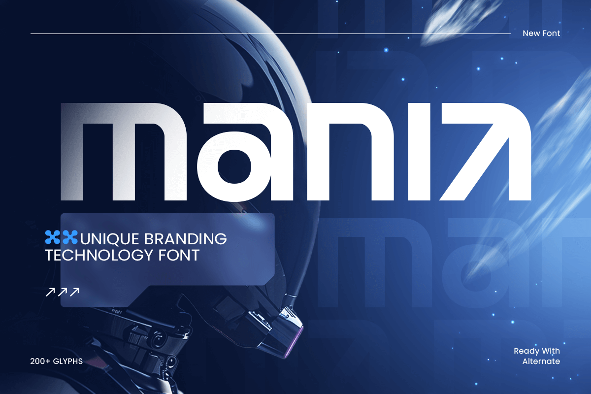 Mania - Unique Branding Logo Font