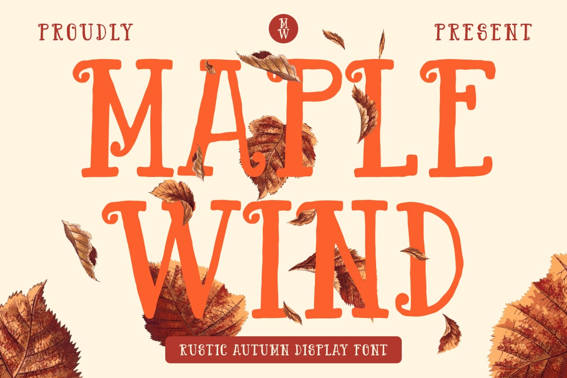 Maple Wind - Rustic Autumn Display Font