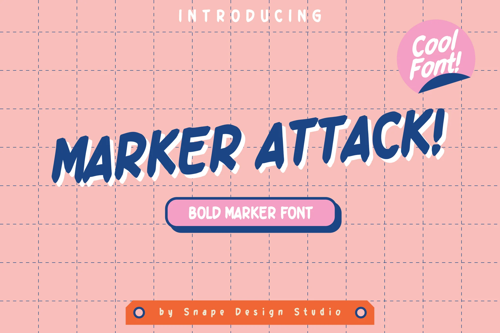 Marker Attack - Bold Marker Font