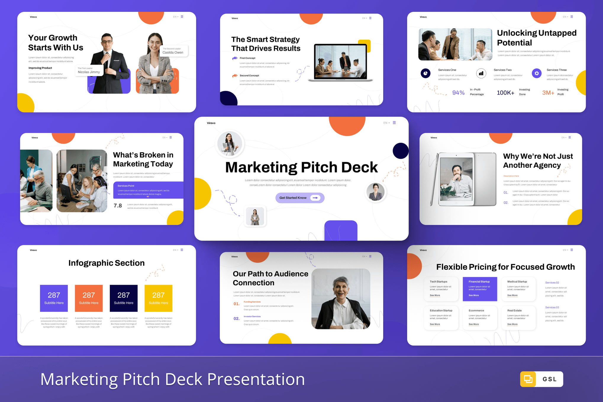 Marketing Pitch Deck Google Slides Template