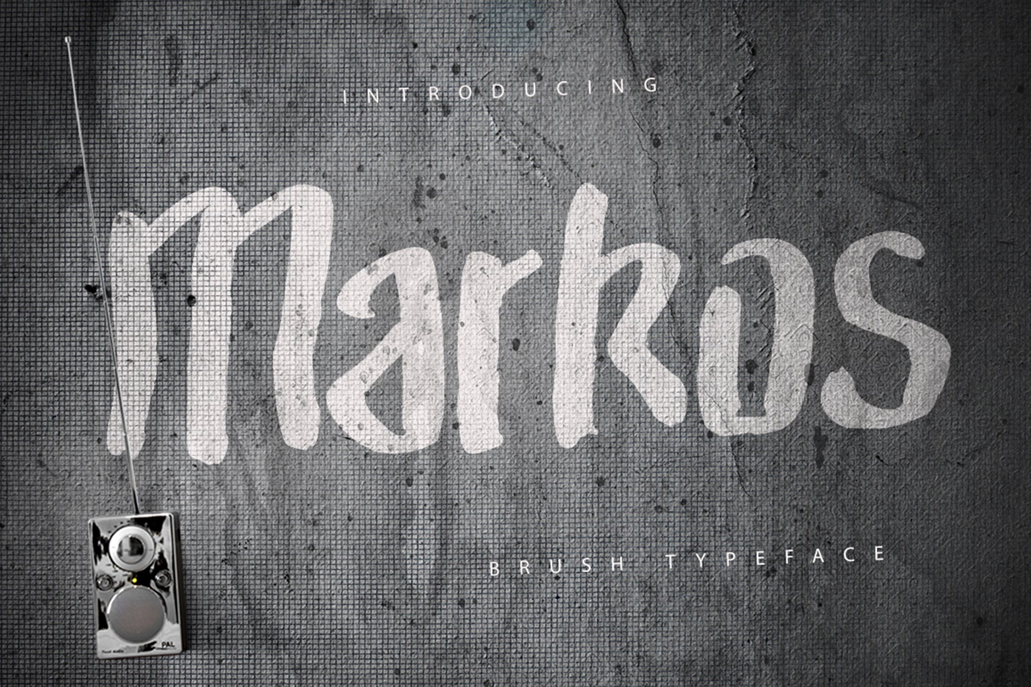 Markos Brush - Creative Brush Font