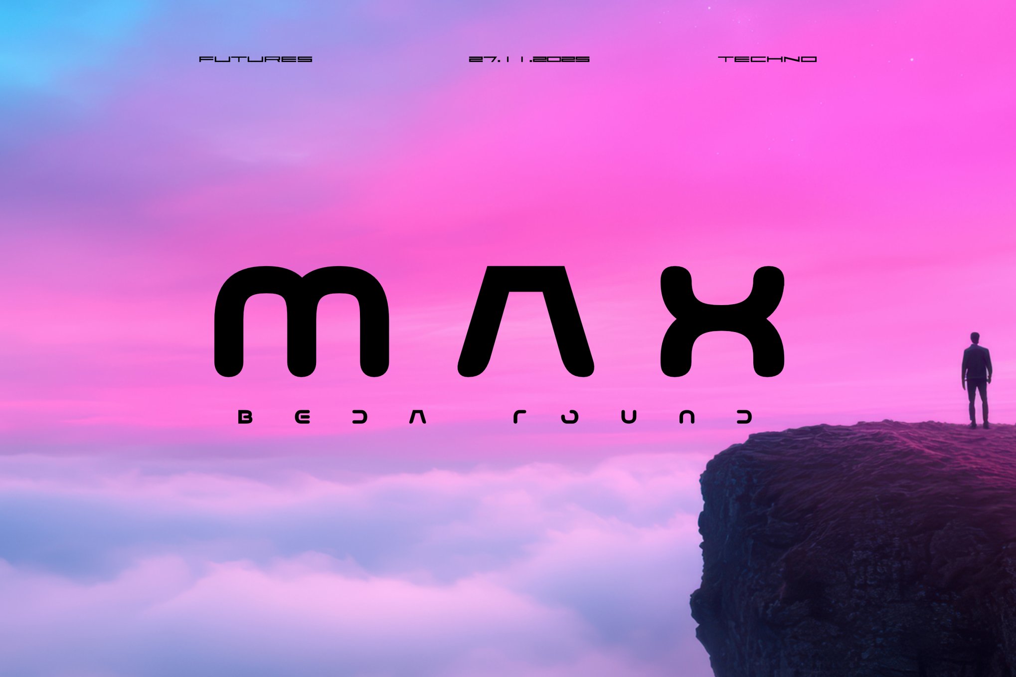 MaxBeda - Rounded Tech Font