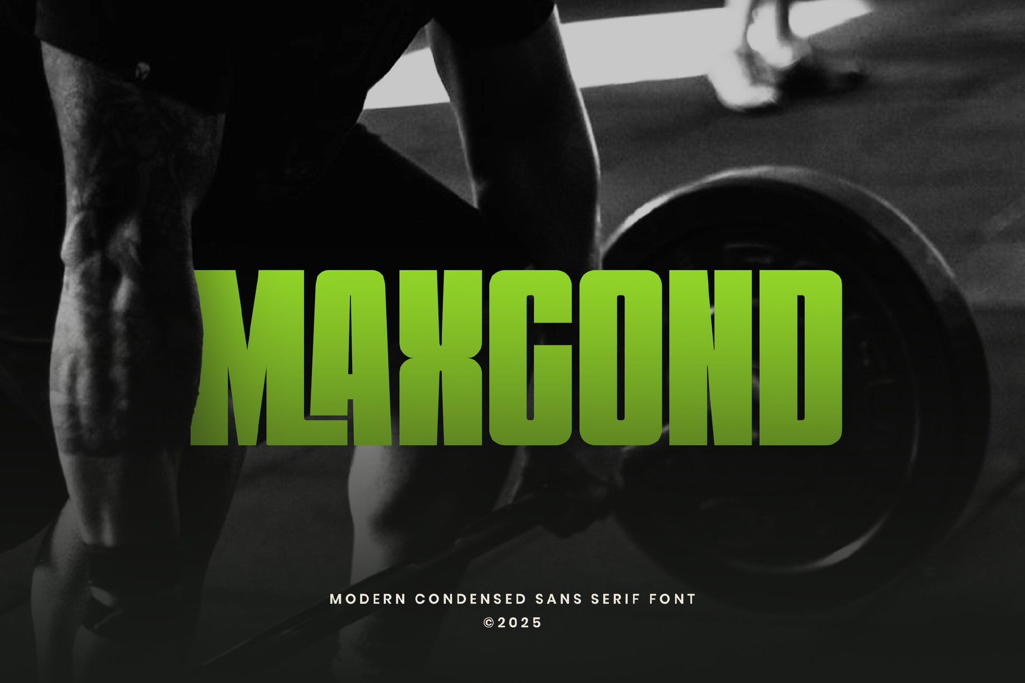 Maxcond - Condensed Fitness Font