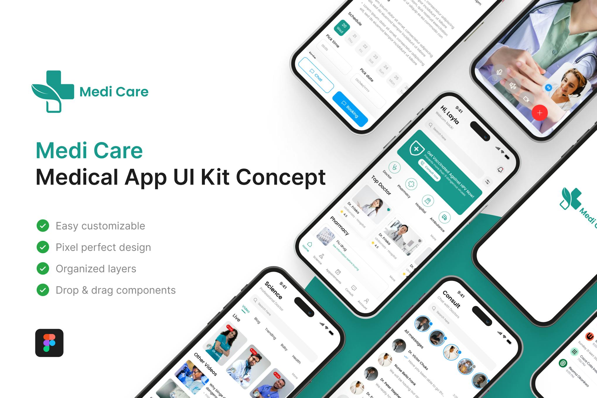 Medi Care - Medical App UI Kit