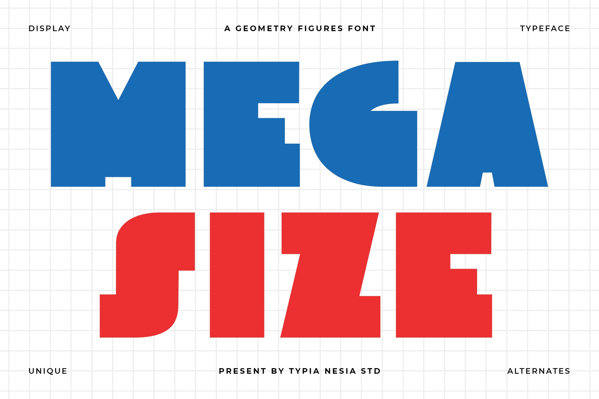 Megasize - Bold Thick Geometric Logo Font