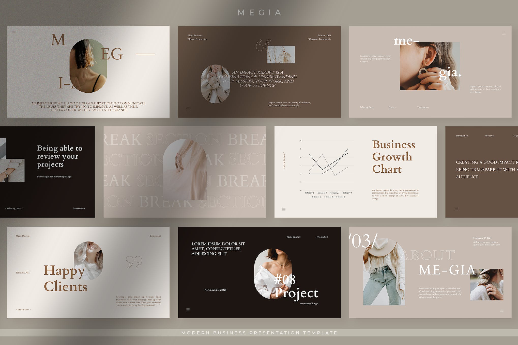 Megia - Elegant Business Presentation Template