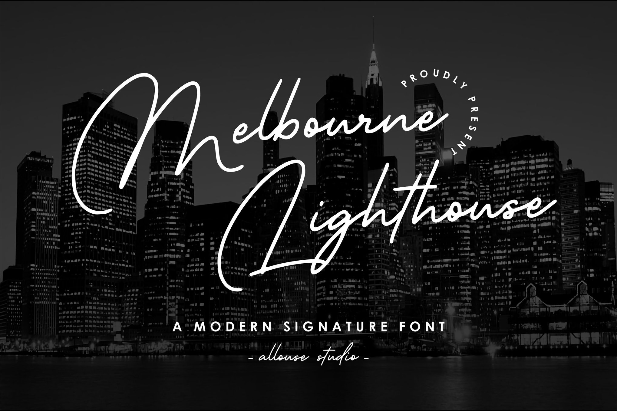 Melbourne Lighthouse - Modern Signature Font