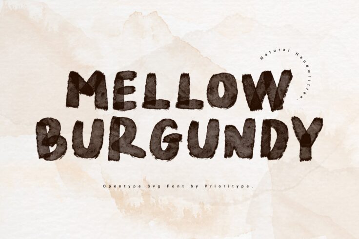 View Information about Mellow Burgundy Font