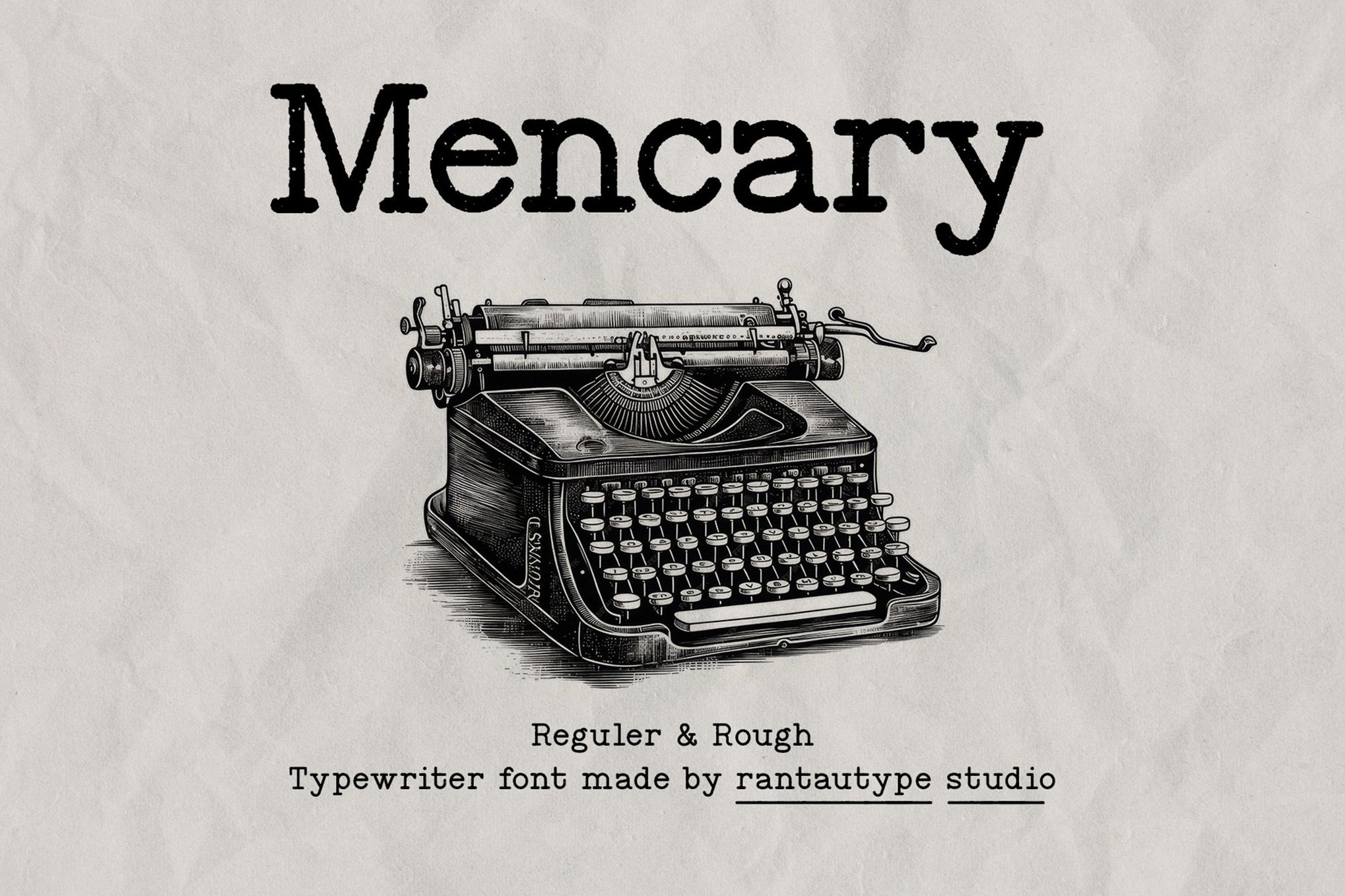 Mencary - Old Typewriter Font