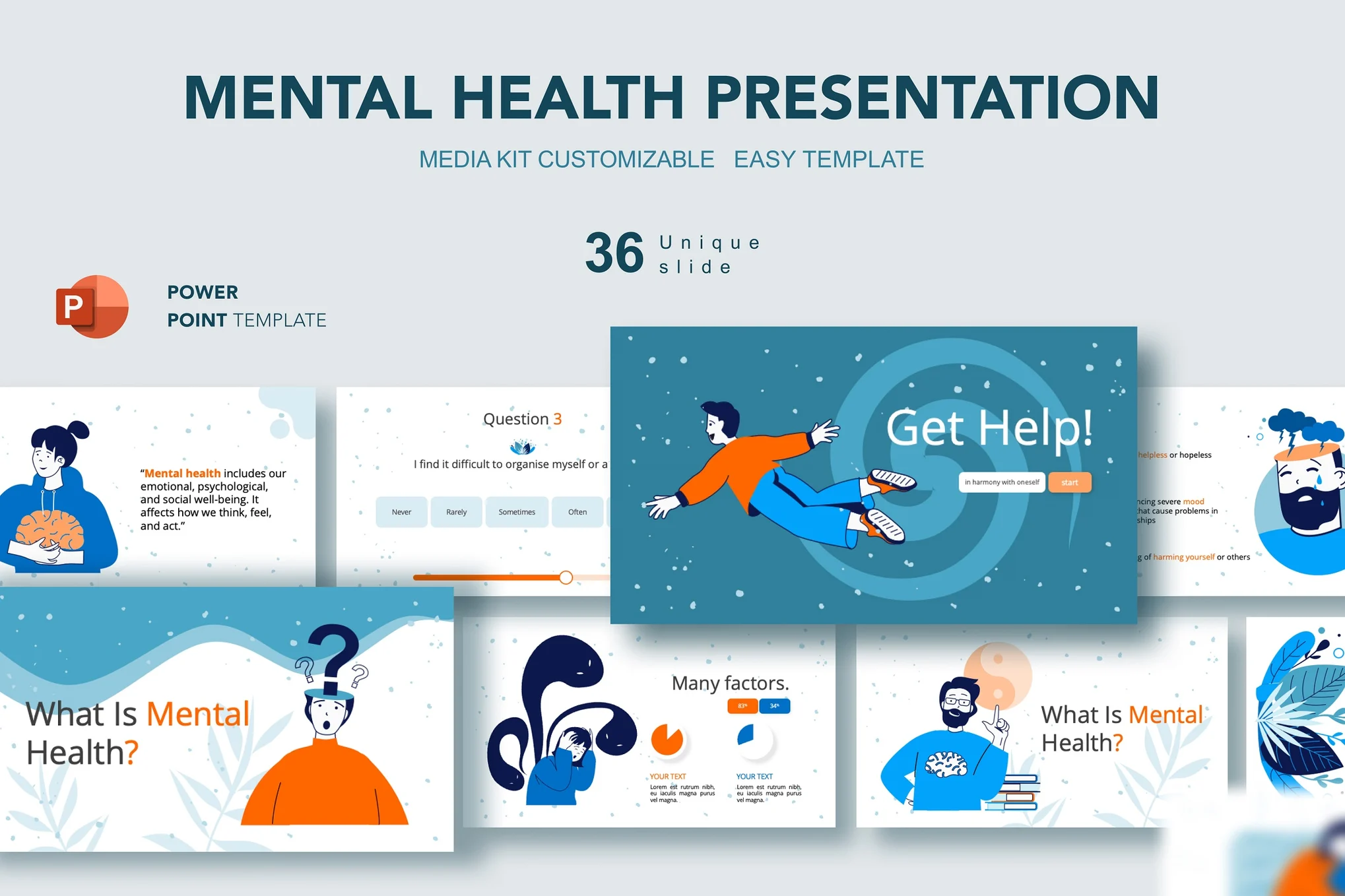 Mental Health PowerPoint Illustrations