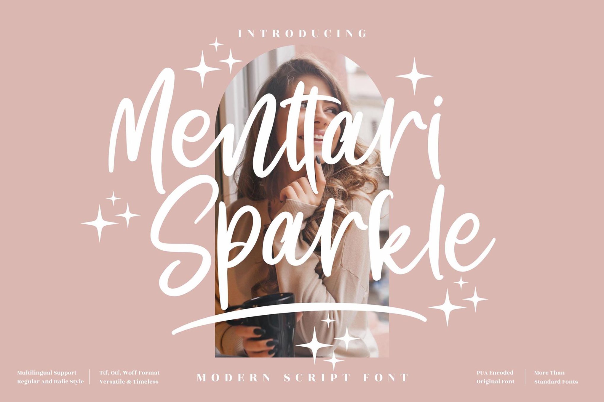 Menttari Sparkle - Handwritten Glitter Font