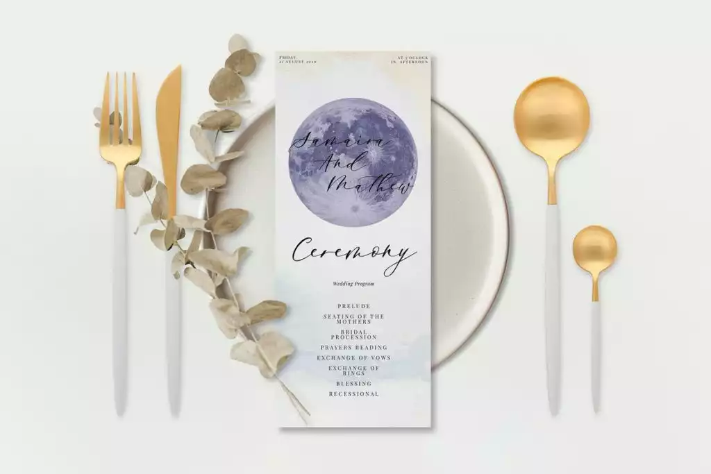 Luxurious Menu Mockup Template Design Shack