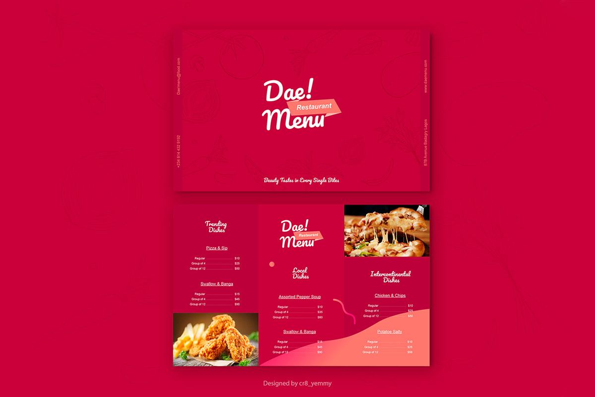 23+ Best Food & Drink Menu Templates 23  Design Shack Throughout Digital Menu Templates Free