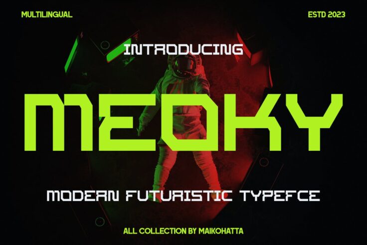 View Information about Meoky Futuristic Font