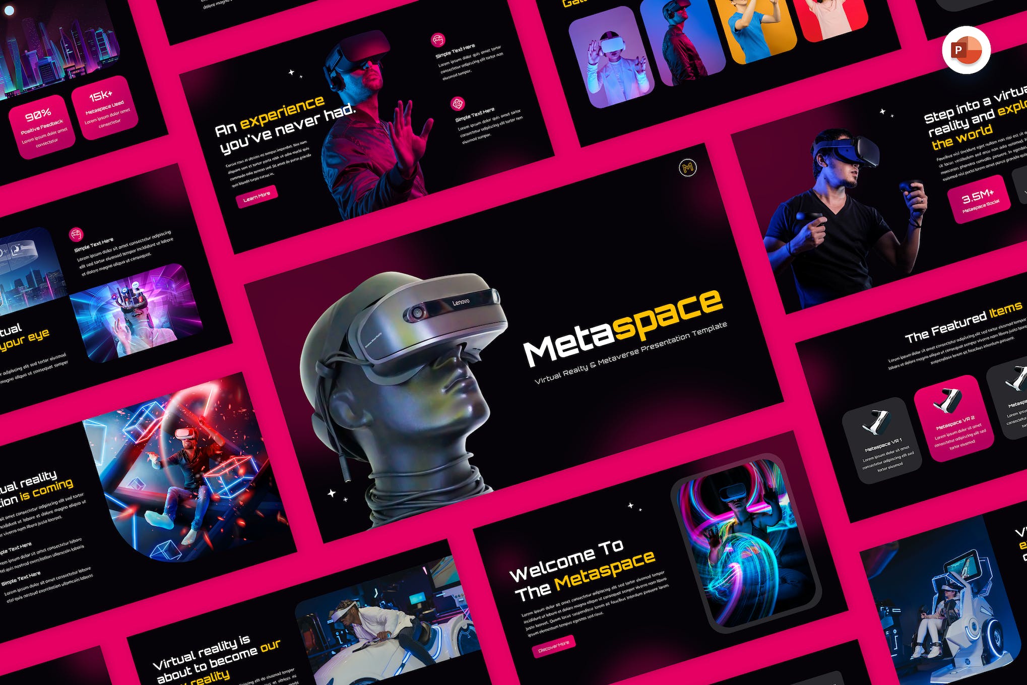 Metaspace - هوش مصنوعی، واقعیت مجازی و Mataverse PPT