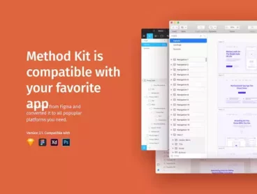 First alternate image for Method Wireframe Kit for Adobe XD