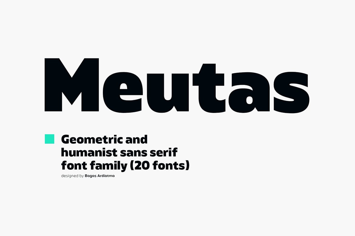 Meutas - Geometric Humanist Font