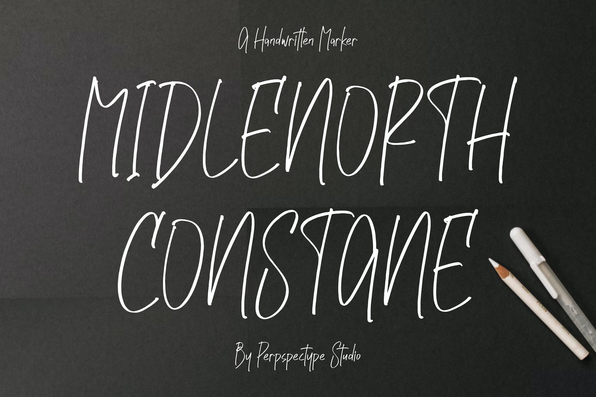 Midlenorth Constane - Handwritten Marker Font