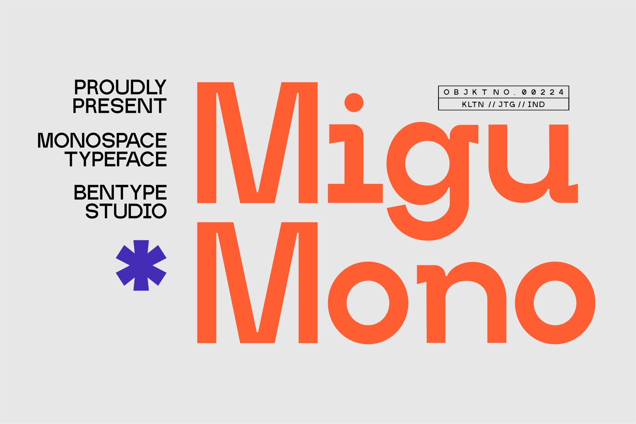 Migumono - Monospace Font for Flyers