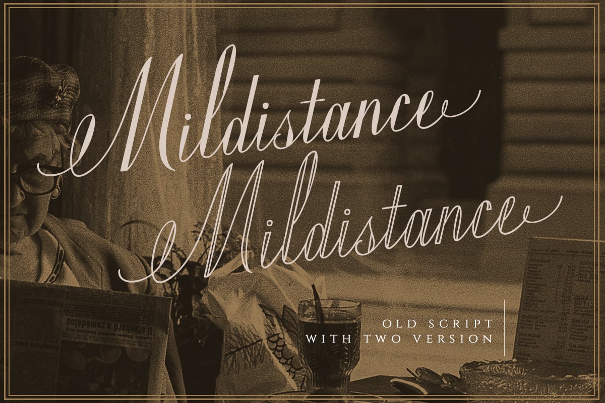 Mildistance - Old Script Font