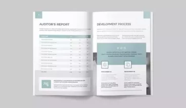 Second alternate image for Minimal Annual Report Template Variant