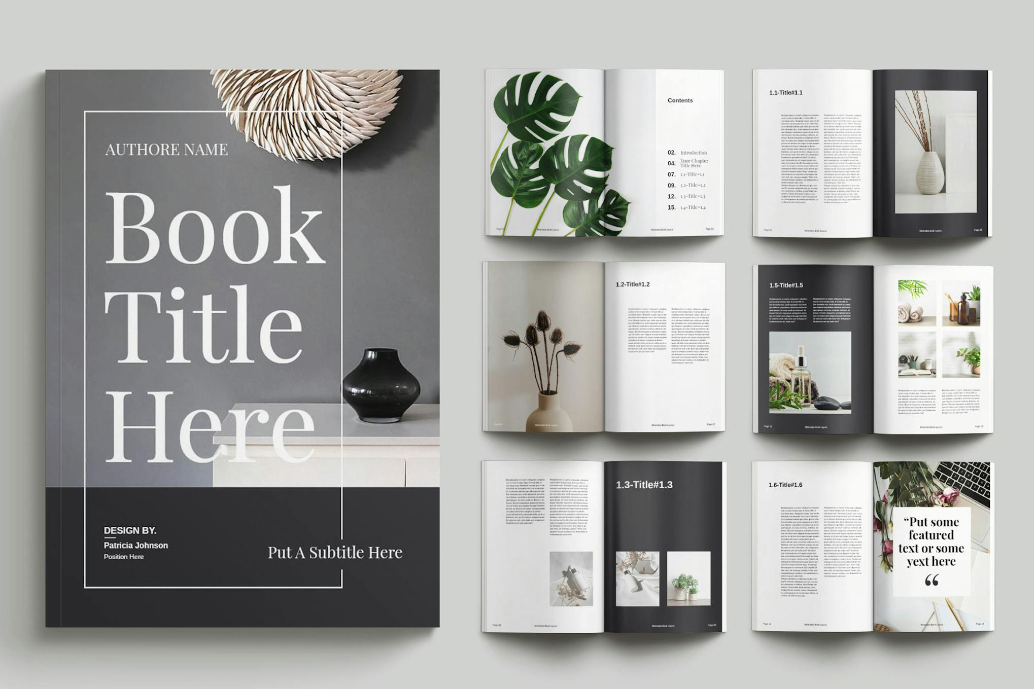 Minimal Book InDesign Template