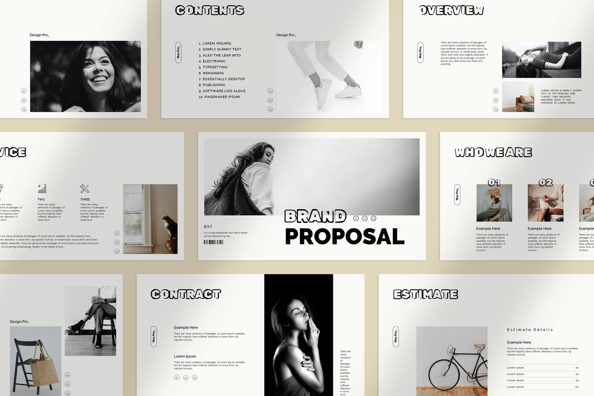 Minimal Brand Proposal Presentation Template