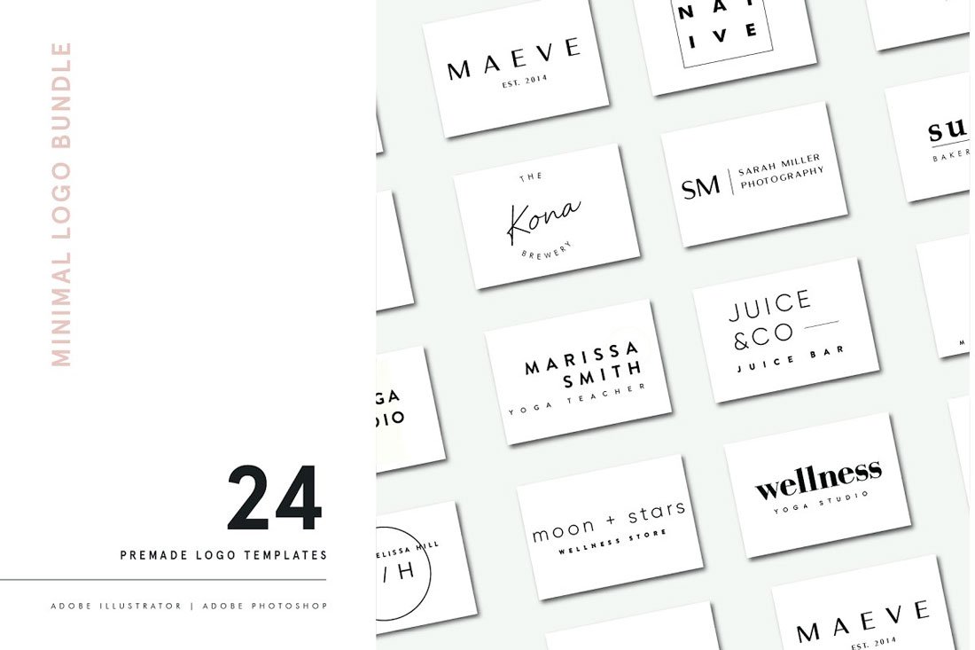 minimal-logo-temp 20+ Best Illustrator Logo Templates design tips 