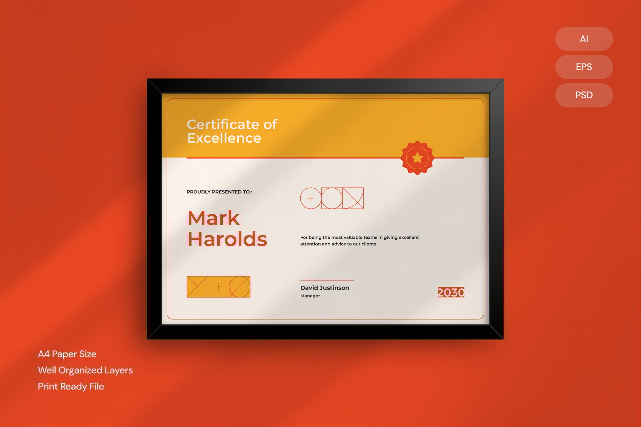 Minimal Modern Certificate Template