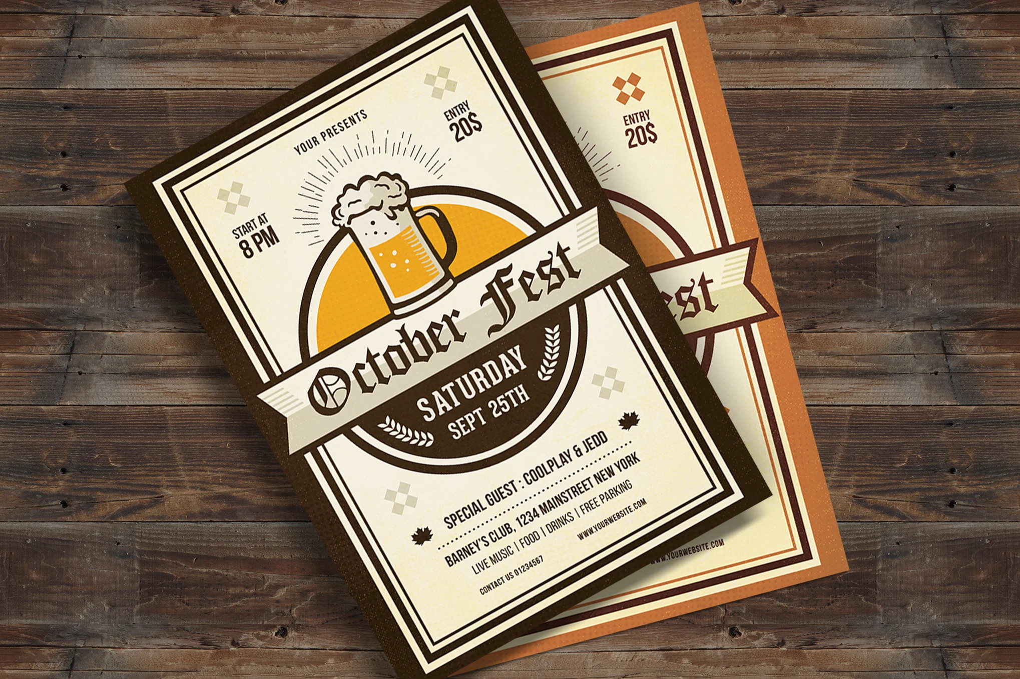 Minimal Oktoberfest Invitation Template