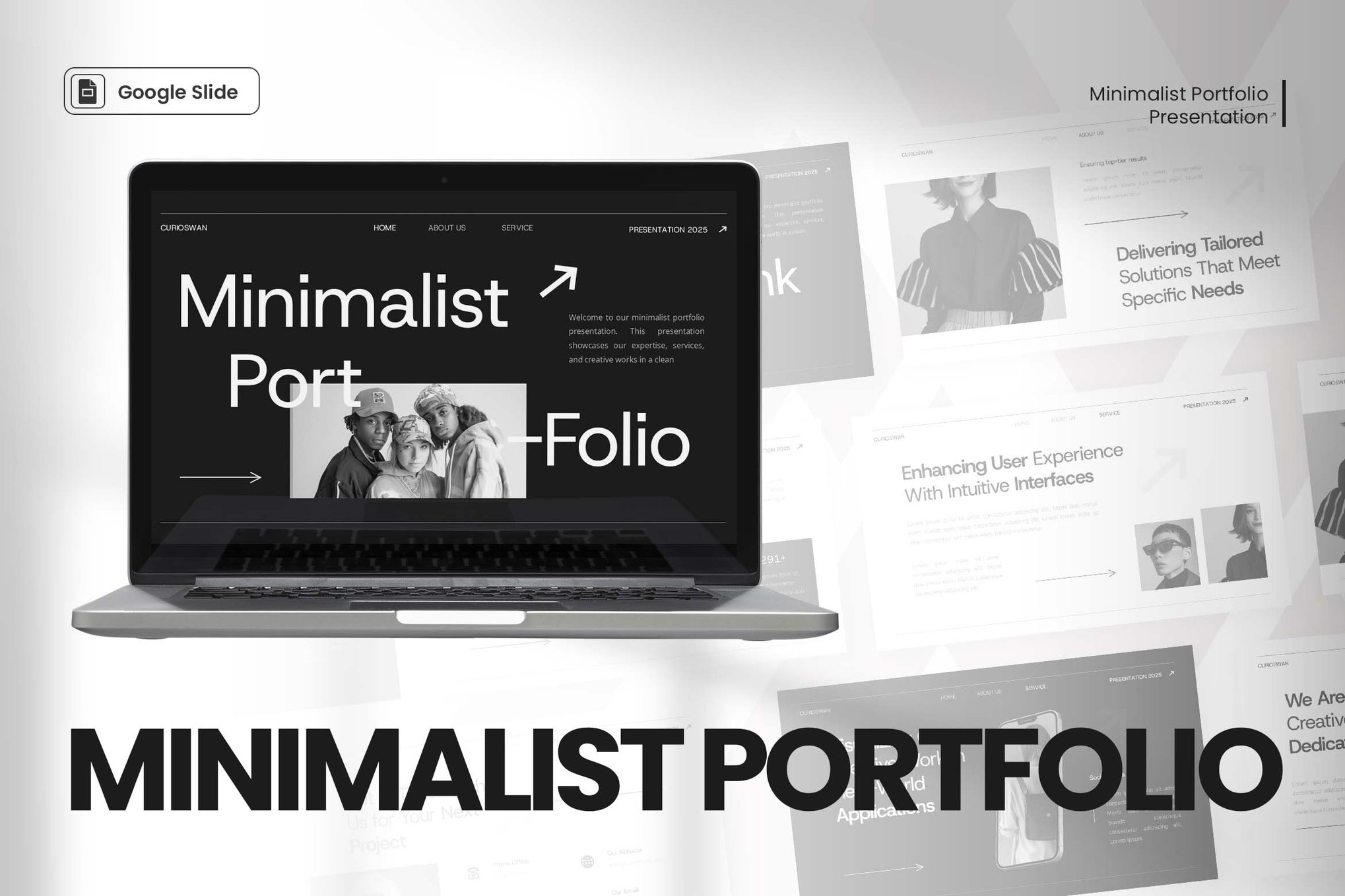 Minimal Portfolio Google Slides Template