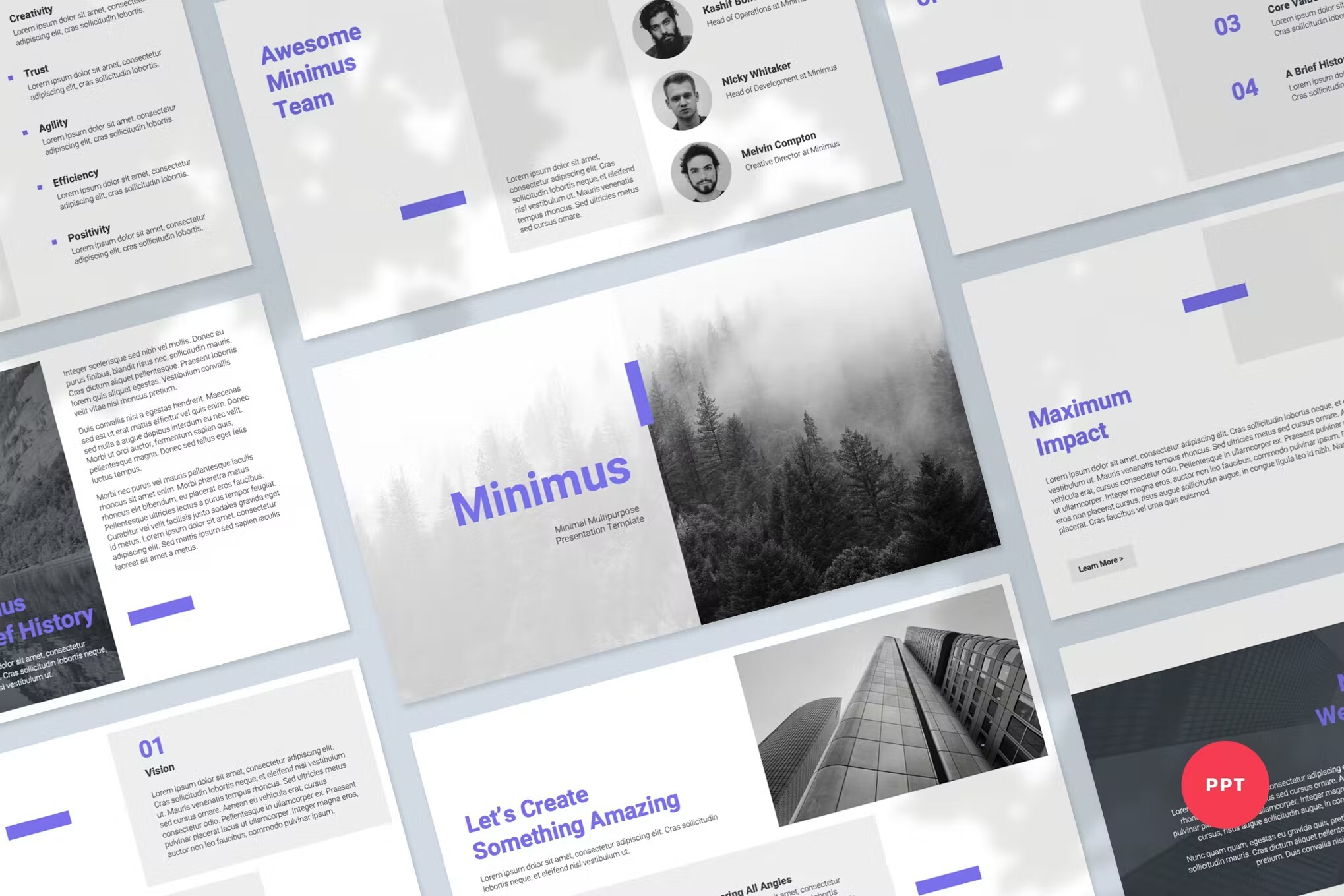 minimal powerpoint template