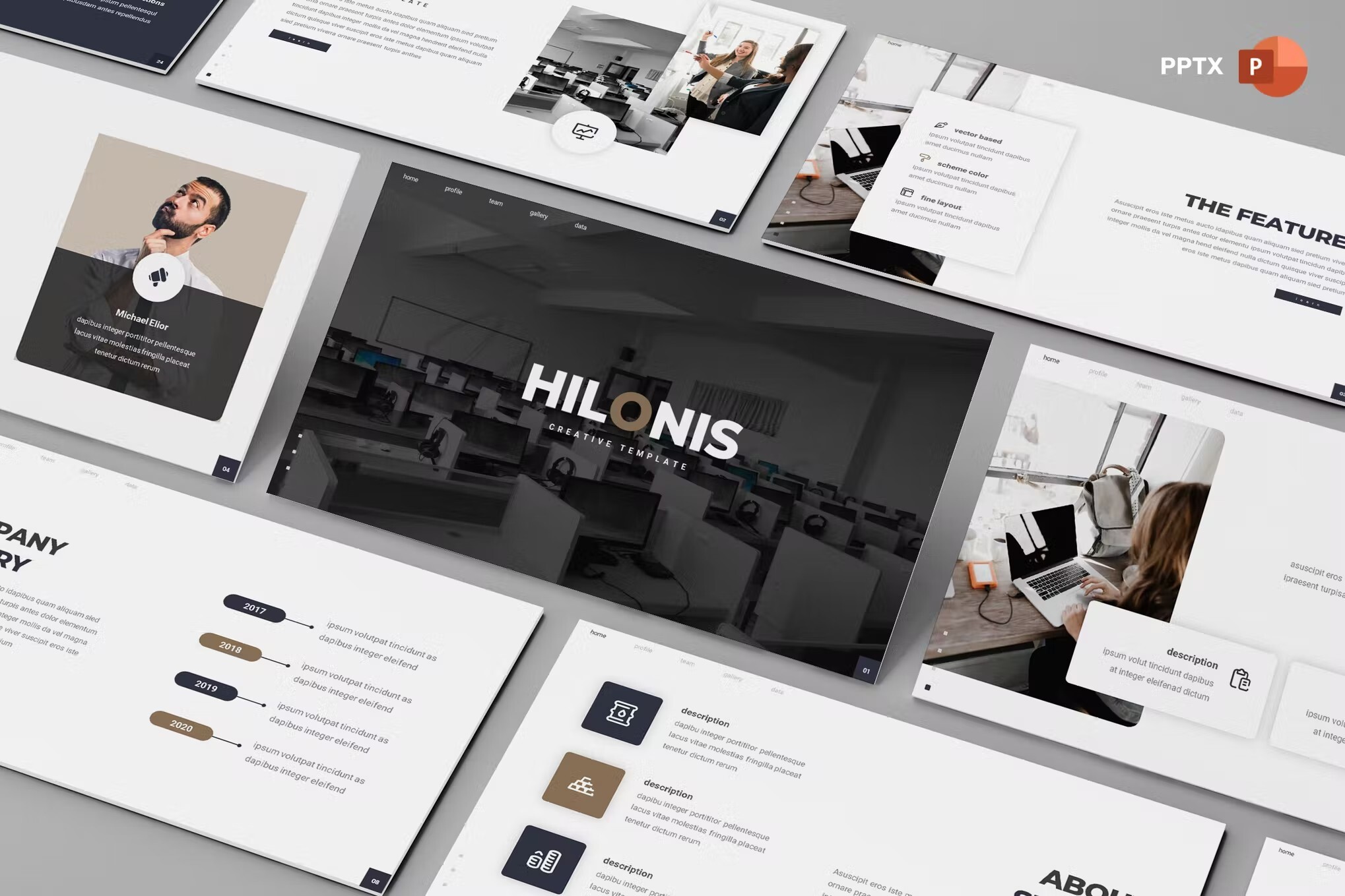 minimal powerpoint template