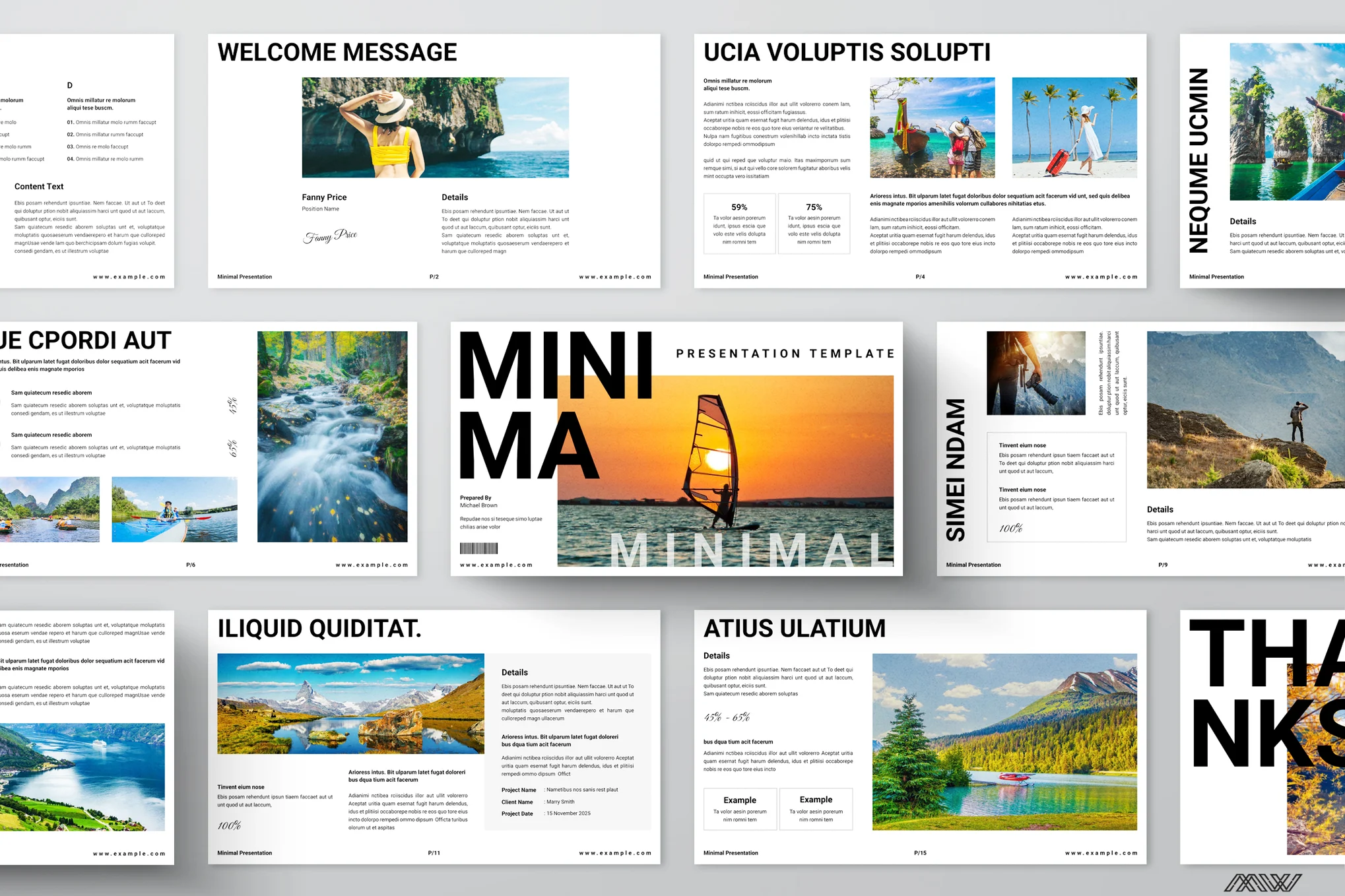 Minimal Travel PowerPoint Template