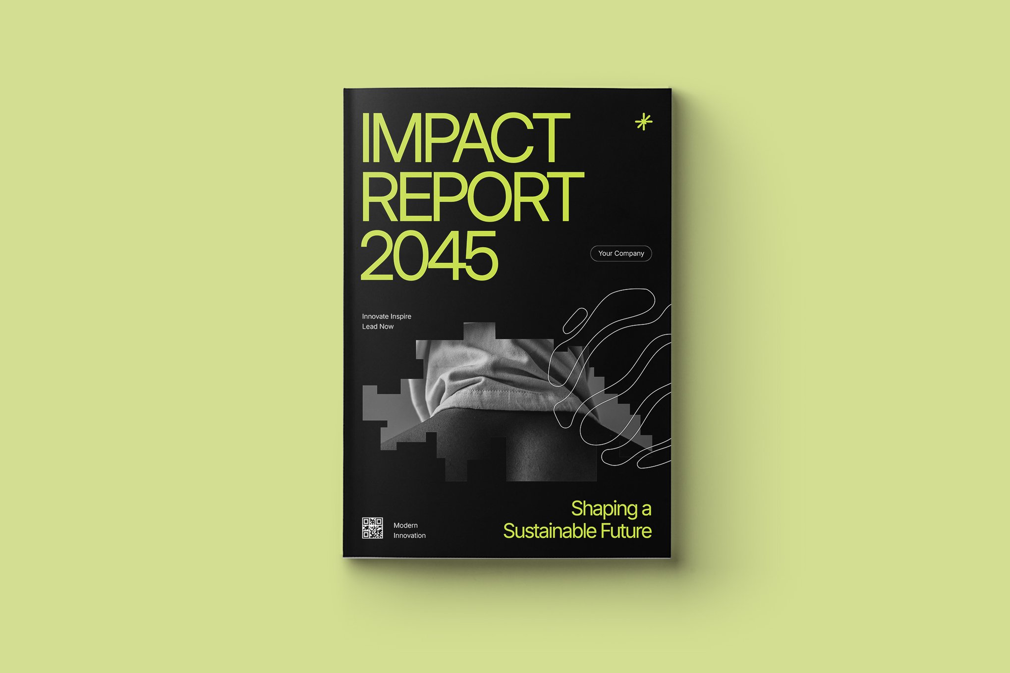 Minimalist Impact Report Brochure Word Template