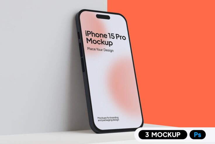 View Information about Minimalist iPhone 15 Pro Mockup